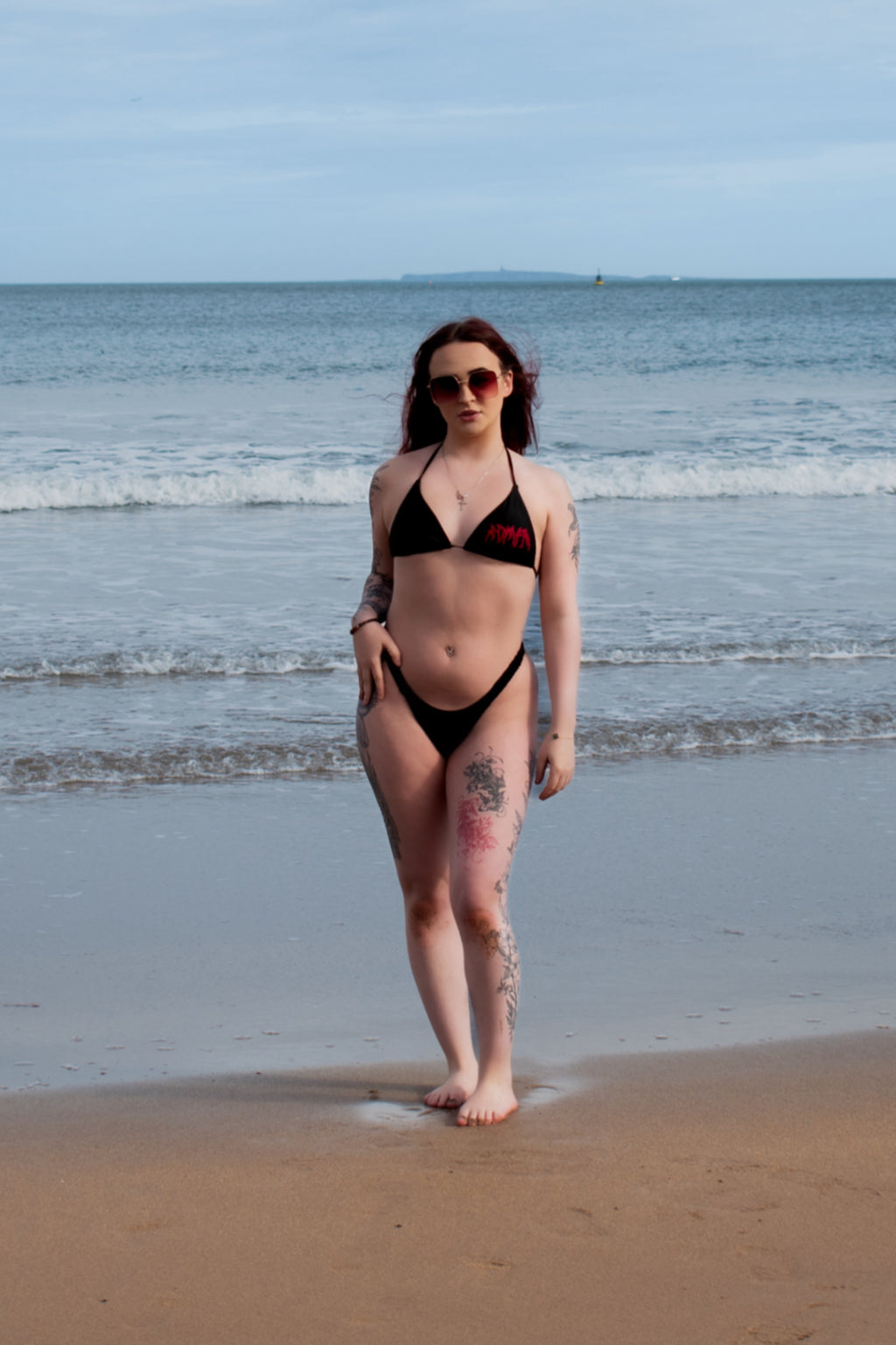 Metal Black Bikini (Choose your bottoms)