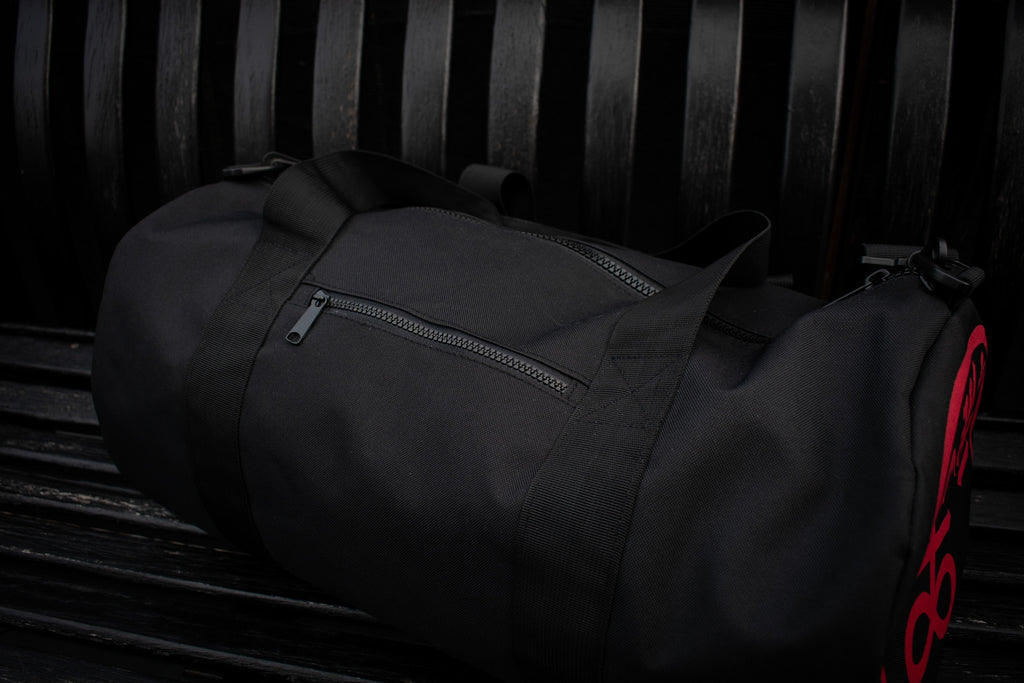 Red Leviathan Barrel Bag