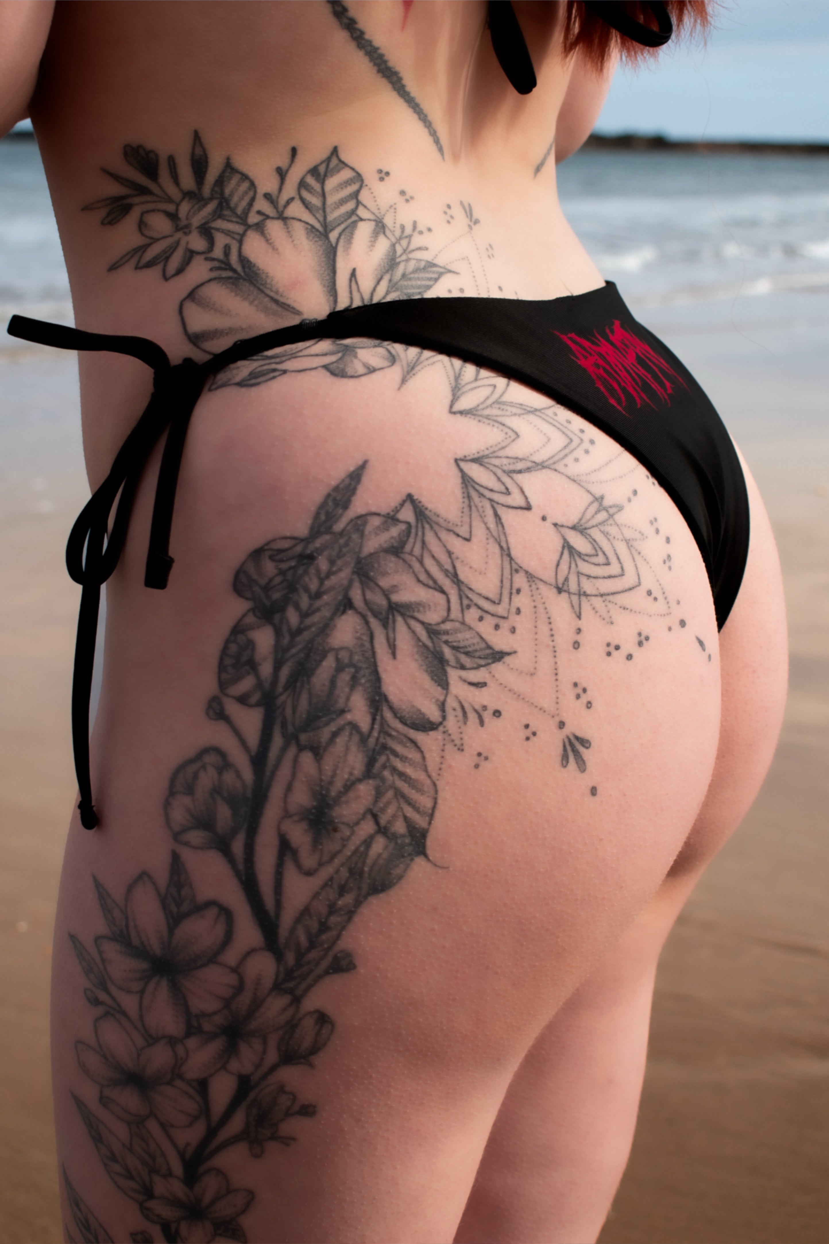 Metal Black Bikini (Choose your bottoms)