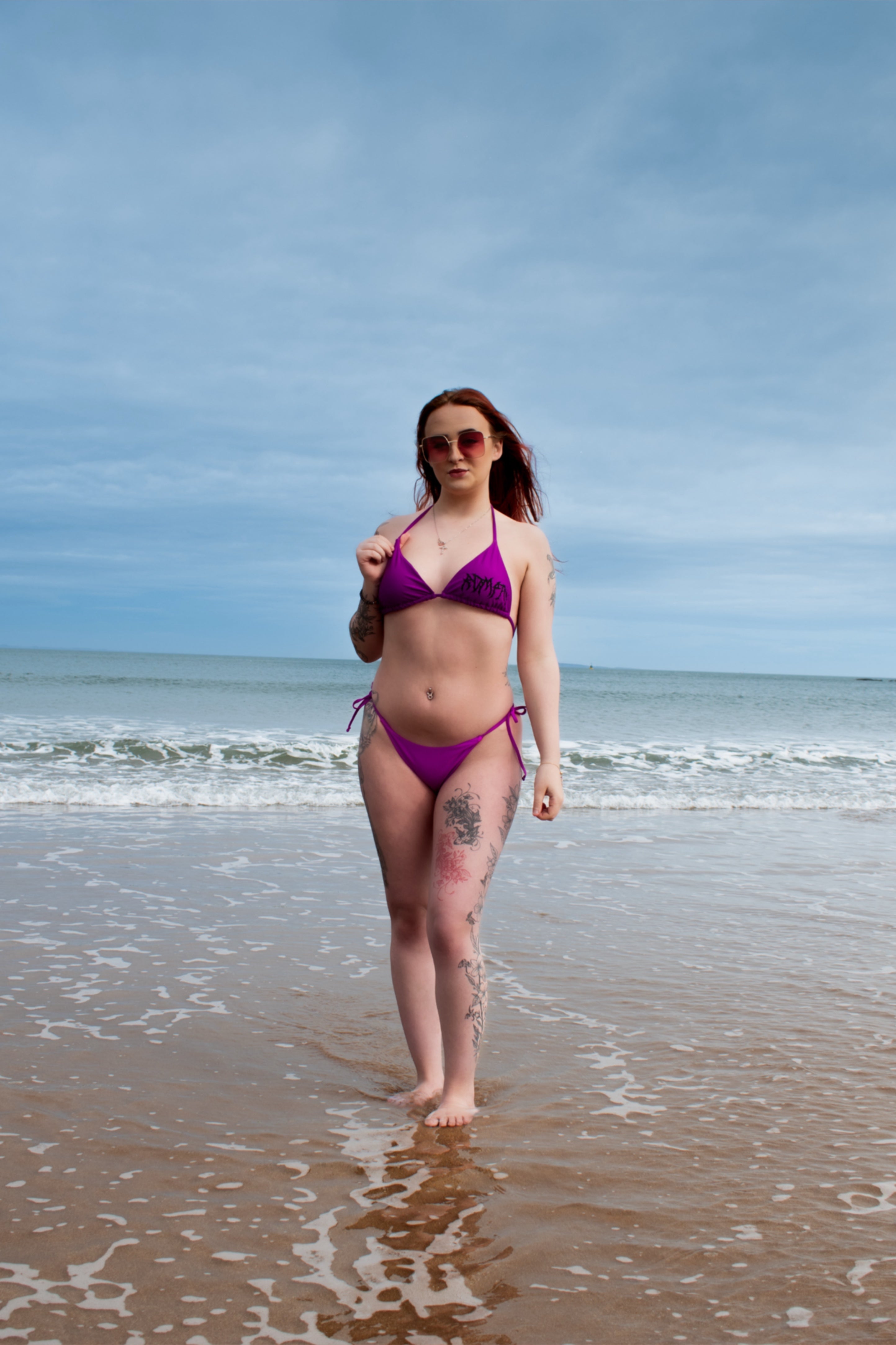 Metal Purple Bikini (Choose your bottoms)