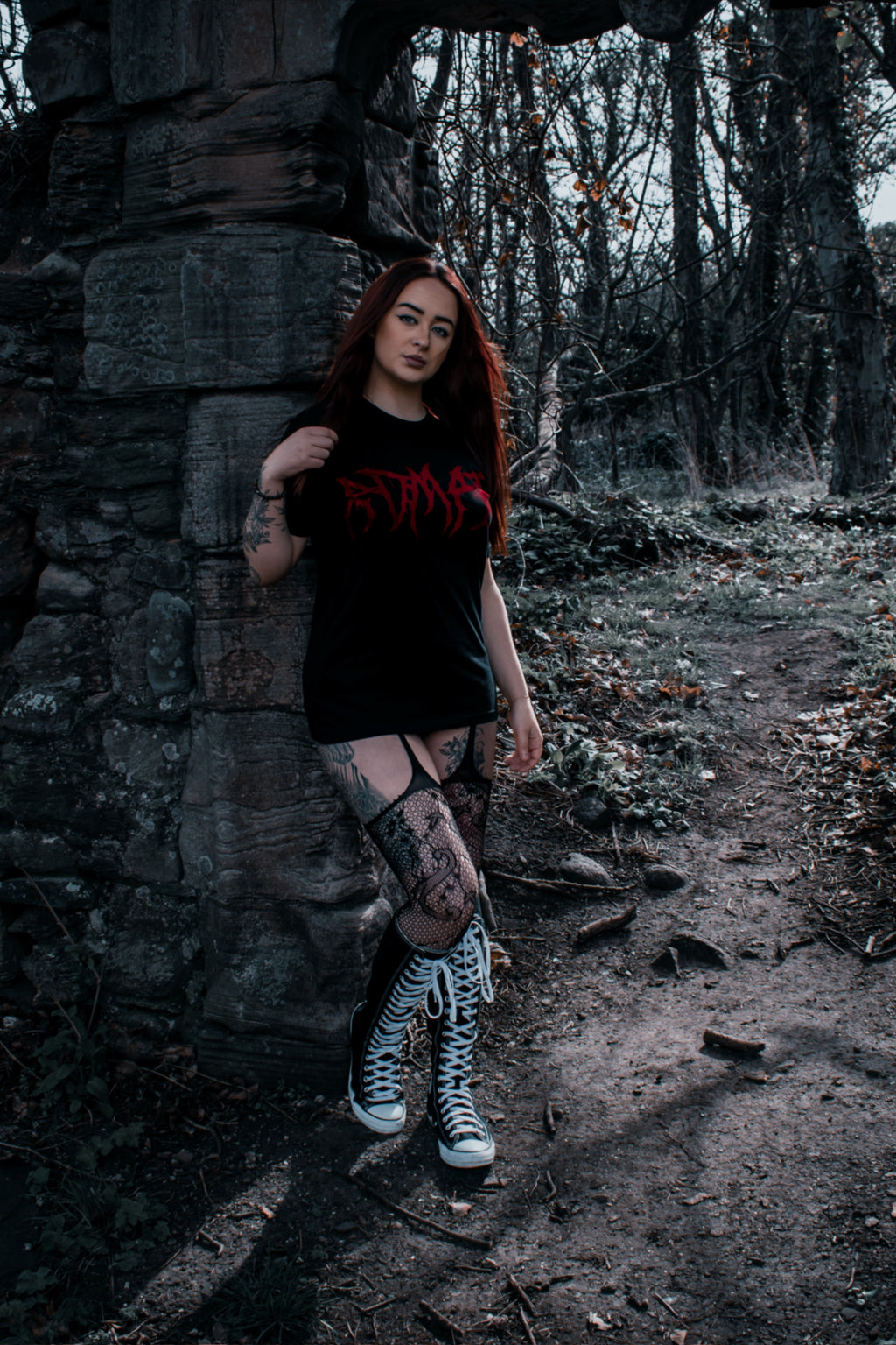 RDMPTN Metal Tee Black/Red
