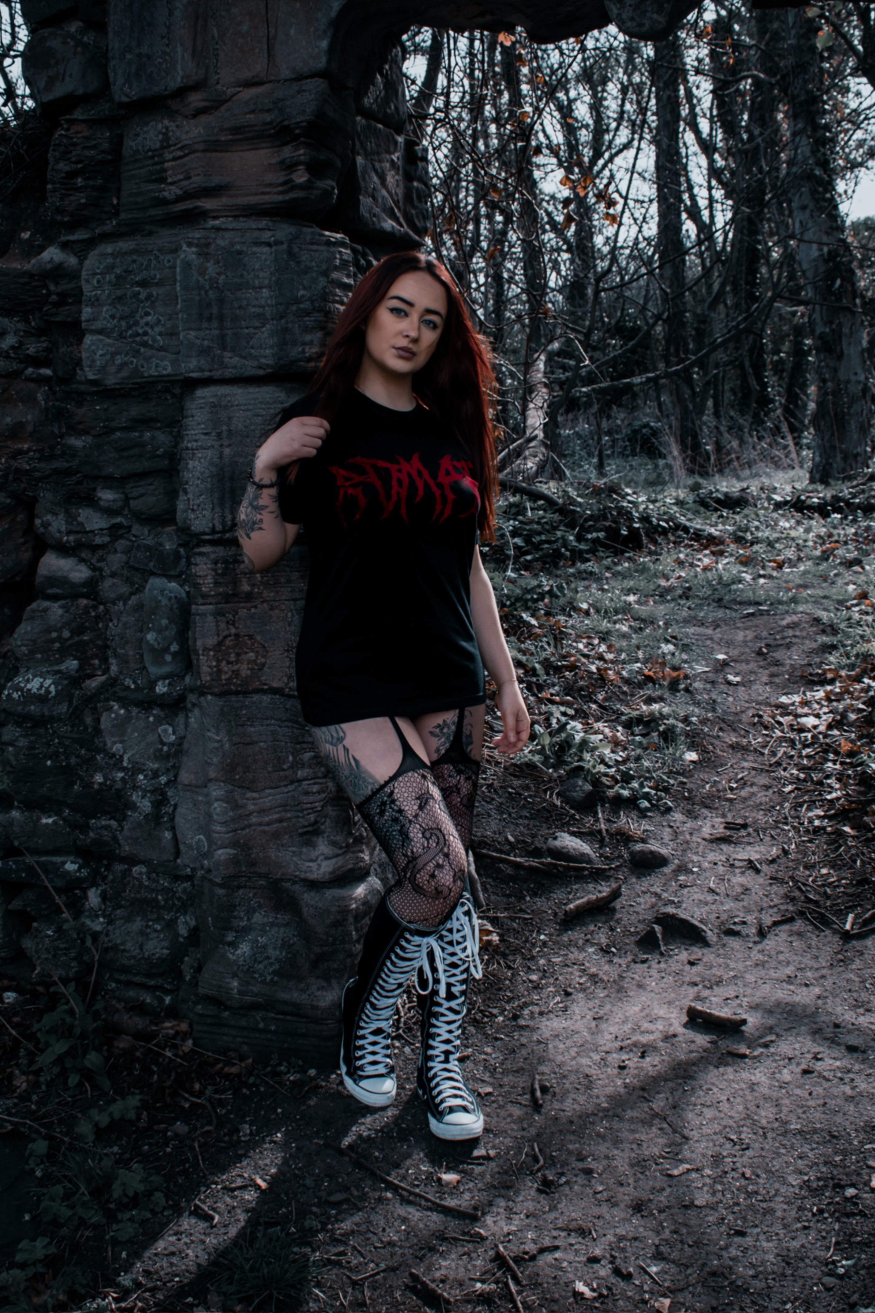 RDMPTN Metal Tee Black/Red