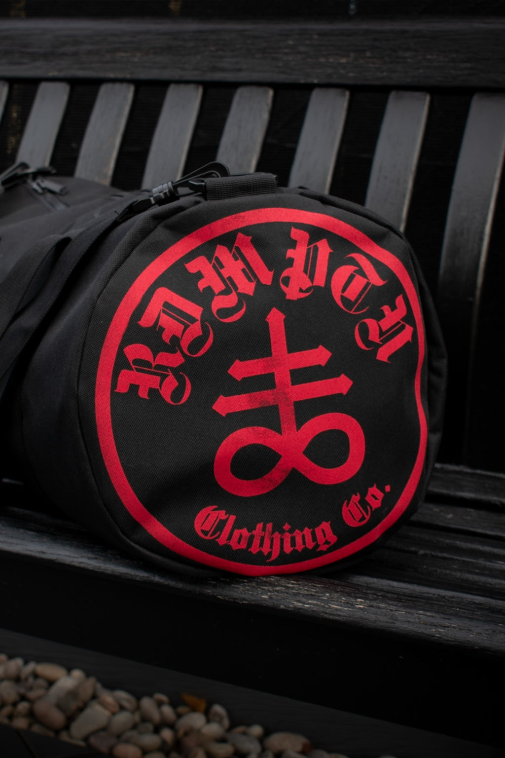 Red Leviathan Barrel Bag